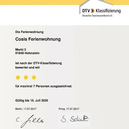 Cosis Ferienwohnung Hohnstein Exterior foto